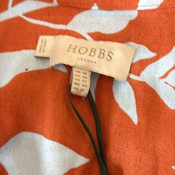 NWOT Hobbs London Magda Full Button 3/4 Sleeve Waist Tie Shirt Dress Size 10 - Picture 12 of 14